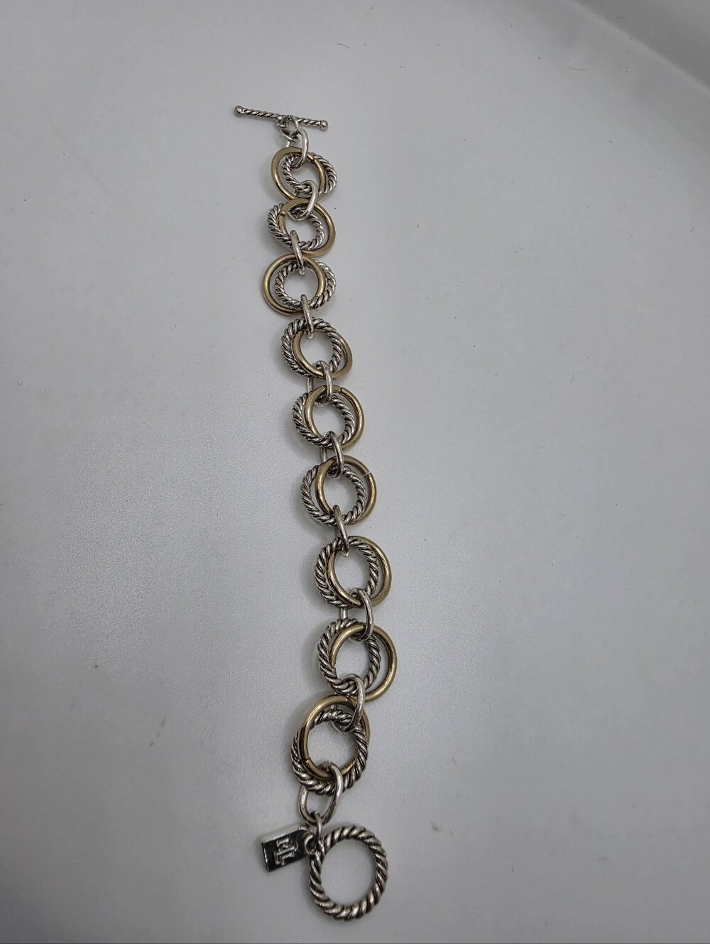 Ralph Lauren Y2K  Vtg Rope Link Toggle Bracelet
